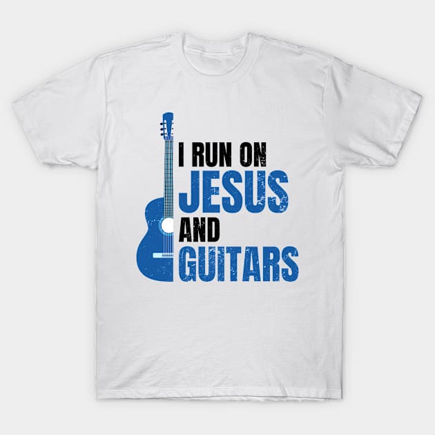 Jesus Guitar Shirt | Run On Guitars Gift T-Shirt by Gawkclothing